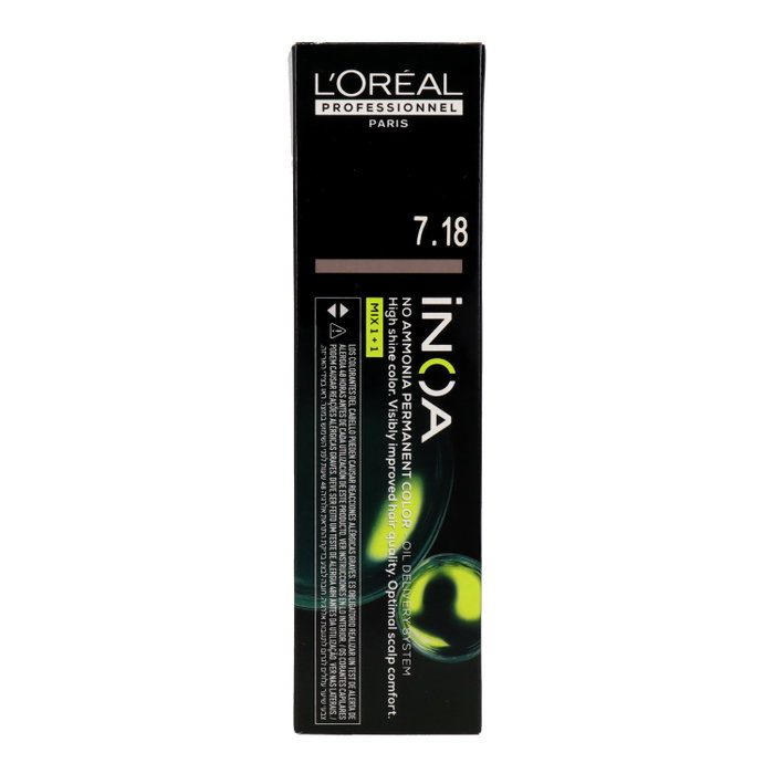 L'Oréal Professionnel Paris INOA 7.18 Rubio Ceniza Moca