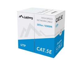 Lanberg LCU5-11CU-0305-S Cable de Red Cat5e U/UTP 305 m Gris