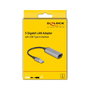 DeLOCK 81571 Adaptador USB-A a LAN Gigabit Ethernet 5Gbps, Antracita