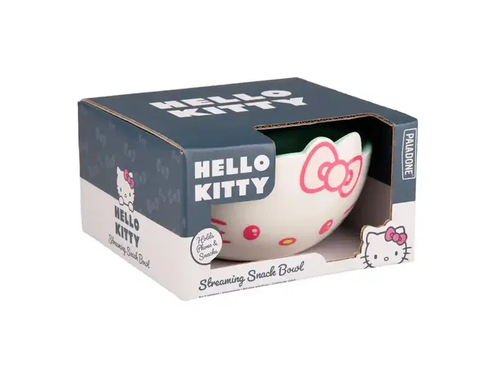 Wondee Cuenco Multifunción Hello Kitty con Soporte para Móvil para Snacks