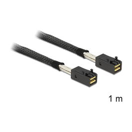 DeLOCK Cable Mini SAS HD SFF-8643 Macho a Macho 1 Metro Negro - Ref. 84733080