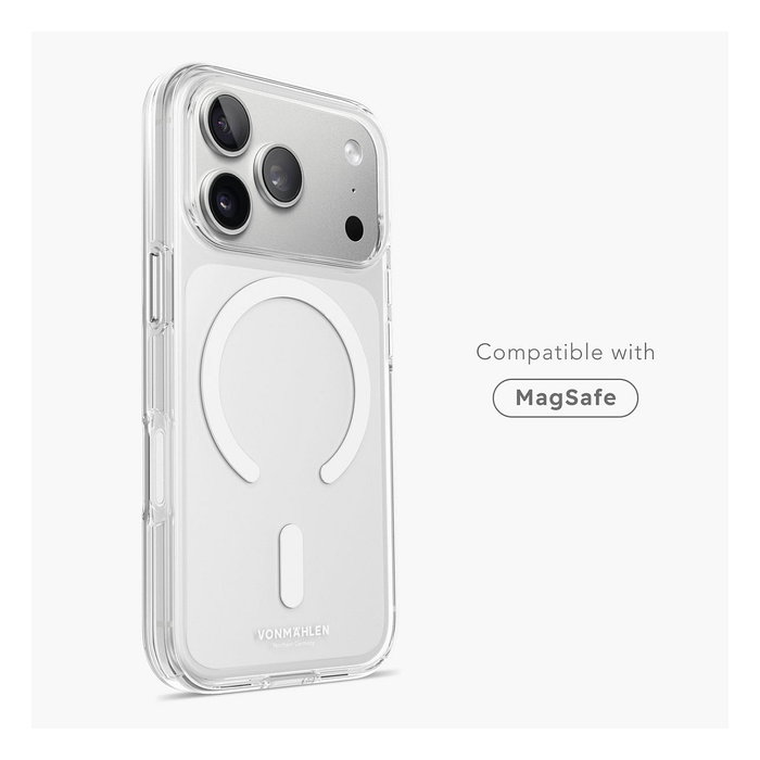 Vonmählen Funda Transparente para iPhone 17 Pro Max, Blanco Vonmählen Funda Transparente para iPhone 17 Pro Max, Blanco