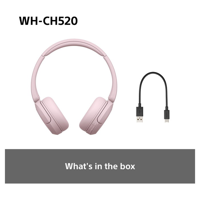 Sony WH-CH520 Auriculares Inalámbricos Rosa