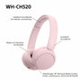 Sony WH-CH520 Auriculares Inalámbricos Rosa
