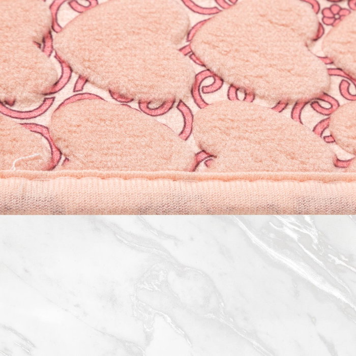 Mijölnir Leila Heart - Juego de Alfombrillas de Baño, Color Rosa Claro, 50x60cm y 60x100cm Mijölnir Leila Heart - Juego de Alfombrillas de Baño, Color Rosa Claro, 50x60cm y 60x100cm