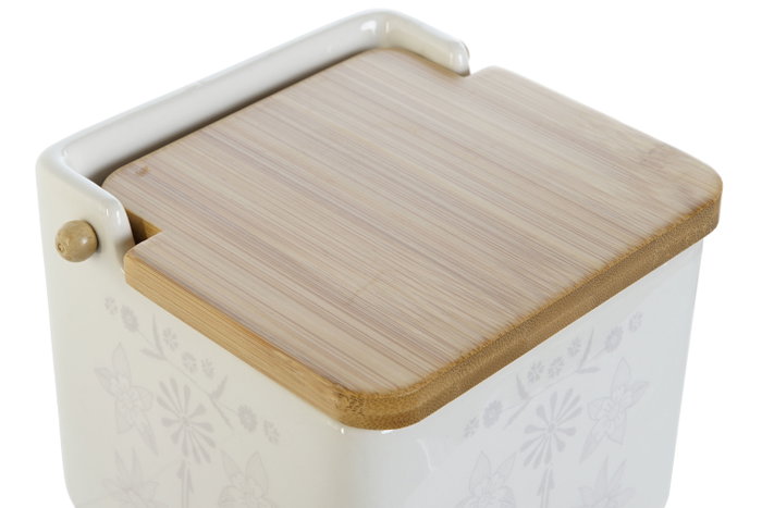 DKD Home Decor Salero Dolomite y Bambú 750ml Surtido DKD Home Decor Salero Dolomite y Bambú 750ml Surtido