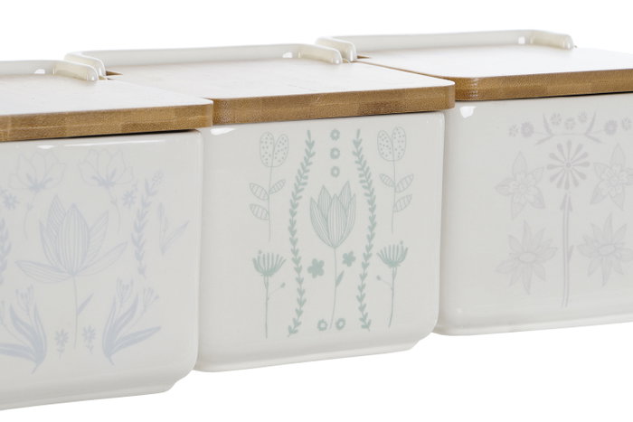 DKD Home Decor Salero Dolomite y Bambú 750ml Surtido DKD Home Decor Salero Dolomite y Bambú 750ml Surtido