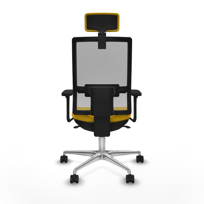 PIQUERAS Y CRESPO Silla de oficina Horna con Mecanismo Sincro, Amarillo y Gris PIQUERAS Y CRESPO Silla de oficina Horna con Mecanismo Sincro, Amarillo y Gris