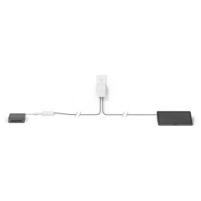 Logitech TAP CAT5e-KIT Kit de Cable Ethernet LAN Blanco 40 m