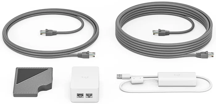 Logitech TAP CAT5e-KIT Kit de Cable Ethernet LAN Blanco 40 m