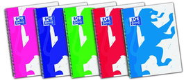 Bloc Oxford School Powerful Tapa Pp Fº 80H Cuadric.4X4 Col.Sur.(5) (Set de 5)