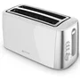 Grunkel TS-DOBLEMAXI Tostador Doble Ranura Extra Ancha para Panes Gruesos, 1400W, Blanco, 7 Niveles, Descongelar
