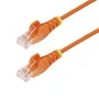 StarTech Cable Ethernet Cat6 Delgado Naranja 3m RJ45 Snagless