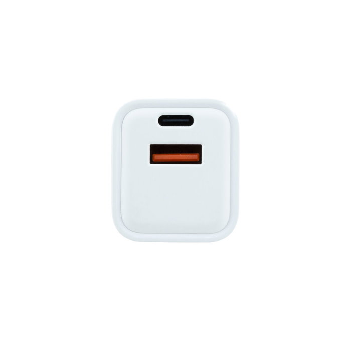 COOLBOX Cargador GaN 20W con USB-C y USB-A Blanco COOLBOX Cargador GaN 20W con USB-C y USB-A Blanco