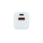 COOLBOX Cargador GaN 20W con USB-C y USB-A Blanco