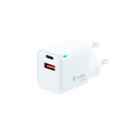 COOLBOX COO-CUP-20CA Cargador USB Pared 20W USB-C/USB-A QC3.0 Blanco