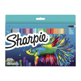 Rotulador Permanente Sharpie Fine Surtido Blister De 18