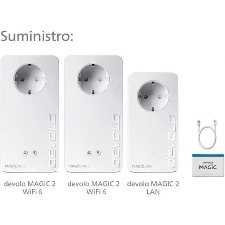 Adaptador PLC devolo Magic 2 WiFi 6 Multiroom Kit