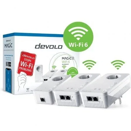 Adaptador PLC devolo Magic 2 WiFi 6 Multiroom Kit