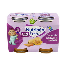 Nutriben Cena Crema Calabaza Zanahoria 2X190G