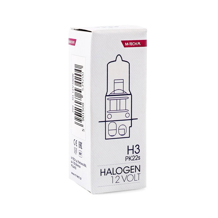 M-Tech Lámpara Halógena H3 PK22s 12V/100W - 10 Unidades M-Tech Lámpara Halógena H3 PK22s 12V/100W - 10 Unidades