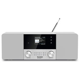 TechniSat DigitRadio 4 C - Radio digital DAB+/FM, Bluetooth 5.0, 20W, pantalla LCD, color plata