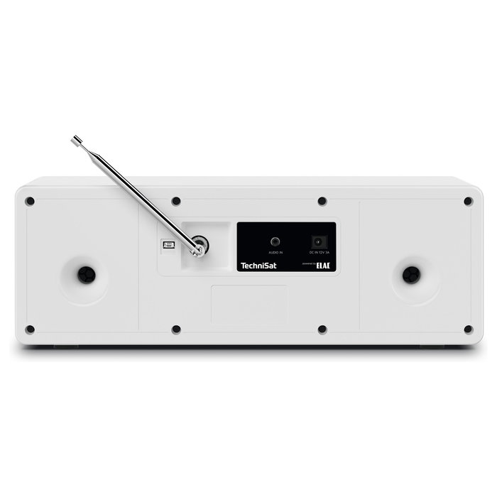 TechniSat DigitRadio 4 C - Radio digital DAB+/FM, Bluetooth 5.0, 20W, pantalla LCD, color plata