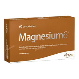 Vitae Magnesium-6 60 Comp. | Magnesio, Vitamina B6 y Taurina para Músculos, Huesos y Energía