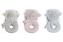 DKD Home Decor Peluche Baby Rosa Azul 7 x 17 x 12 cm (3 Unidades)