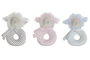 DKD Home Decor Peluche Baby Rosa Azul 7 x 17 x 12 cm (3 Unidades)