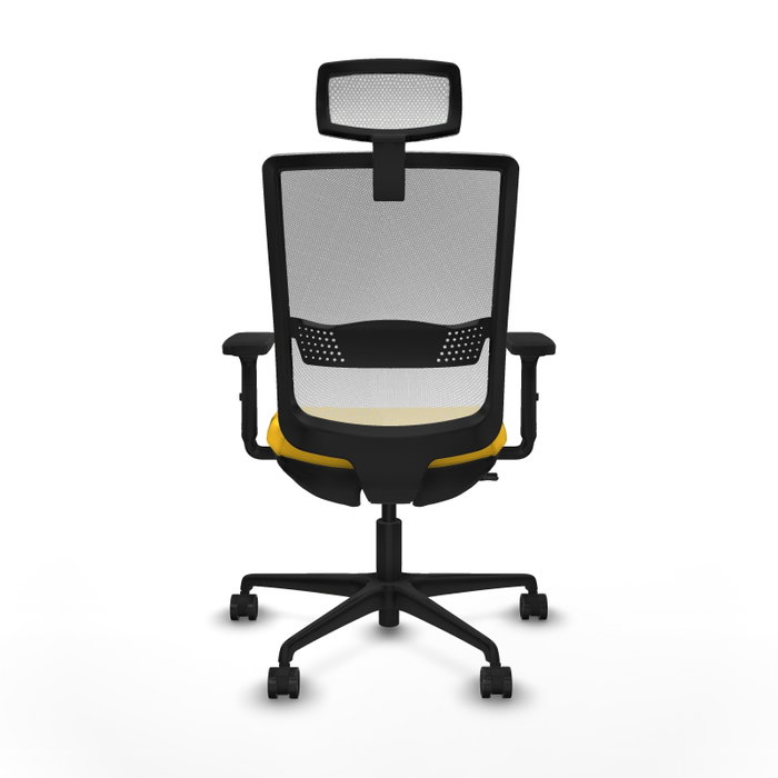 PIQUERAS Y CRESPO Silla de oficina Haches Amarillo y Blanco PIQUERAS Y CRESPO Silla de oficina Haches Amarillo y Blanco