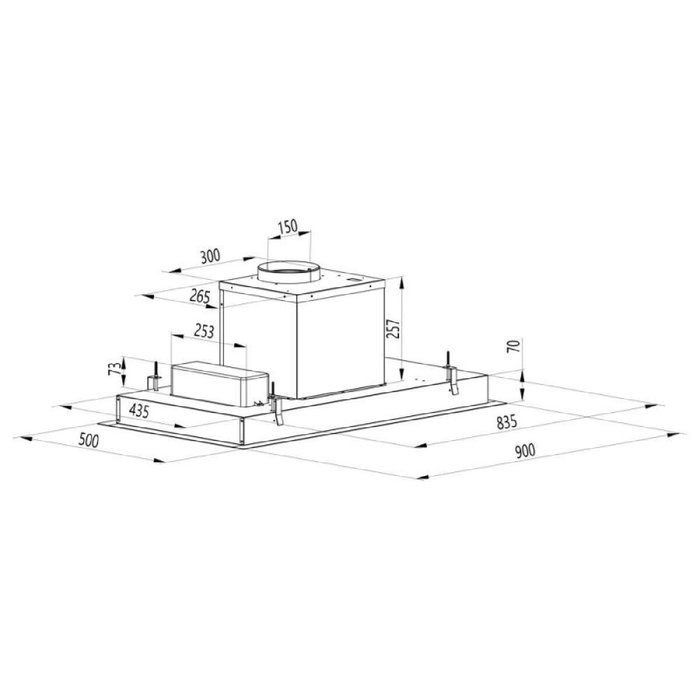 Cecotec Campana Convencional Integrable Bolero Flux TIR 908000 Inox A++ 90cm 800m³/h LED Cecotec Campana Convencional Integrable Bolero Flux TIR 908000 Inox A++ 90cm 800m³/h LED