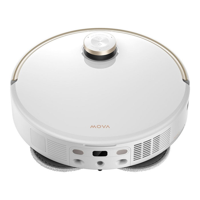 Dreame Mova V50 Ultra Complete Kombi Robot Aspirador y Fregador, Con Estación Base Autolimpieza y Carga, Capacidad Polvo 3.2 L, Blanco