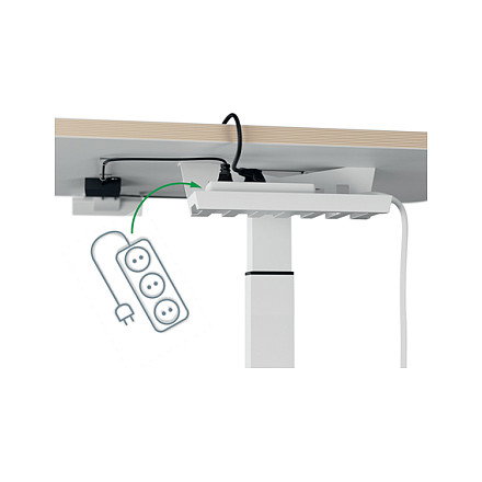 LEITZ Escritorio Elevable Ergo Gris Oscuro