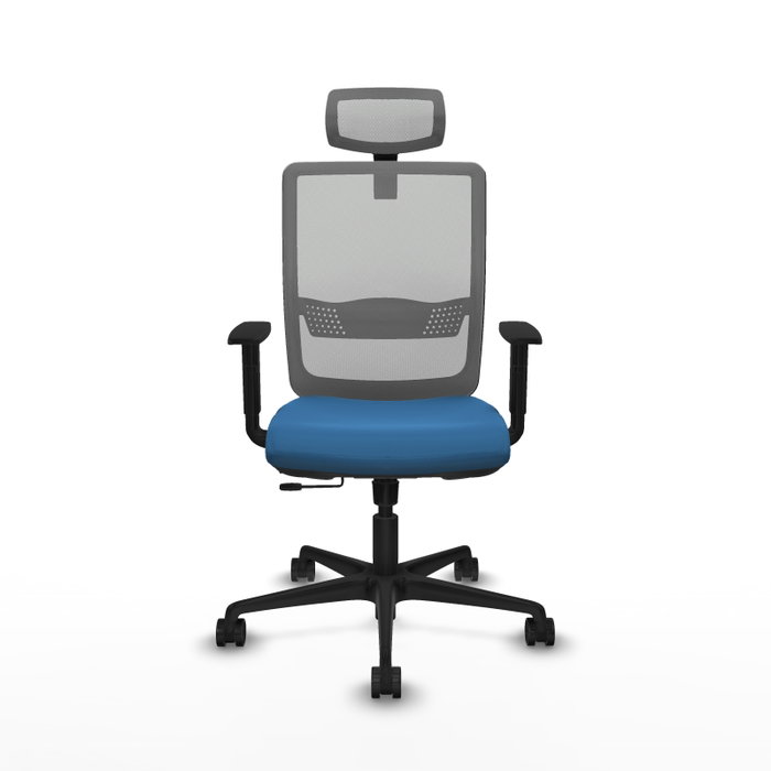 PIQUERAS Y CRESPO Silla de oficina Haches Azul claro y Gris