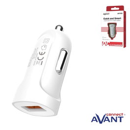 AVANT CONNECT Adaptador de Coche Avant 2A QC3.0 Carga Rápida
