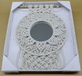 DKD Home Decor Espejo Boho Blanco 2 x 90 x 31 cm Macrame Cristal (2 Unidades)