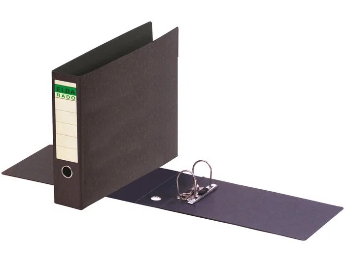 Elba Archivador de Palanca DIN A3 Apaisado Lomo 80 mm Negro 320x480 mm