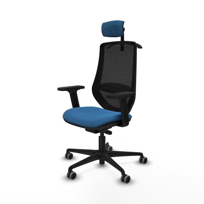 PIQUERAS Y CRESPO Silla de oficina Mardos Azul claro/Negro