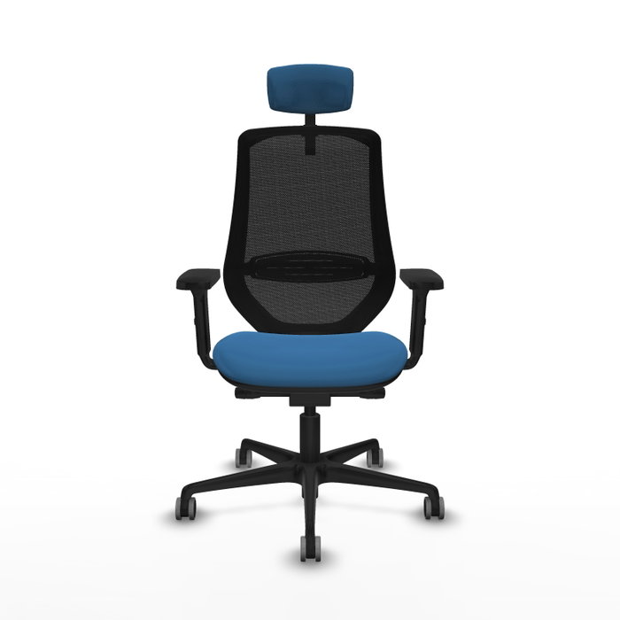 PIQUERAS Y CRESPO Silla de oficina Mardos Azul claro/Negro