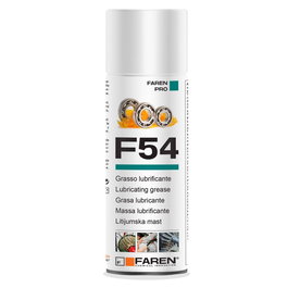 Faren F54 Grasa de litio en spray, lubricante multiusos para cojinetes, cadenas y juntas, 400 ml