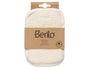 Berilo Manopla Fina Normal Tejido Natural Algodón/Poliéster Blanco/Beige 11.5 x 17 x 1 cm (Set de 24)
