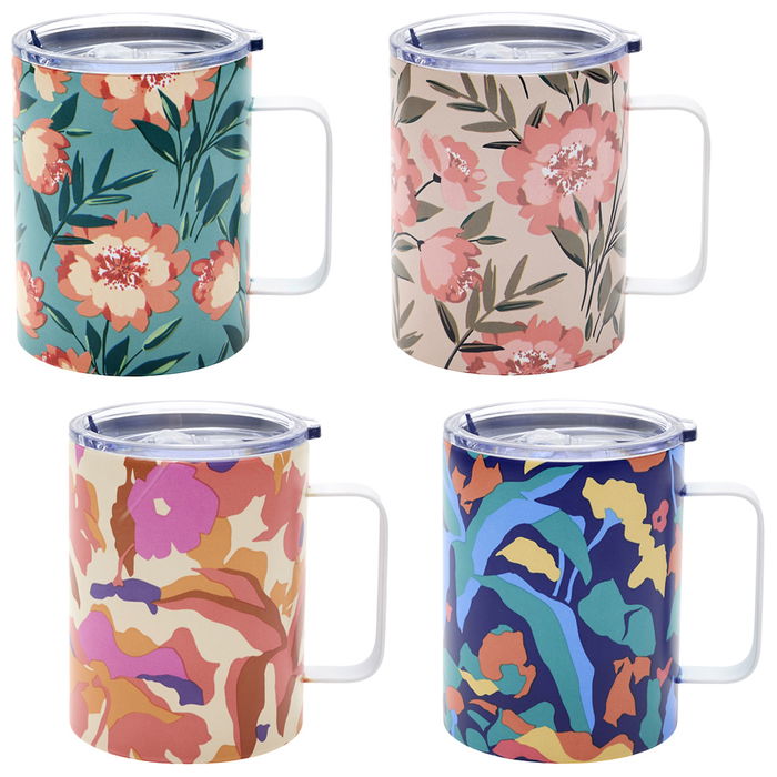 Cook Concept Mug Metal Con T Floral 420 Ml