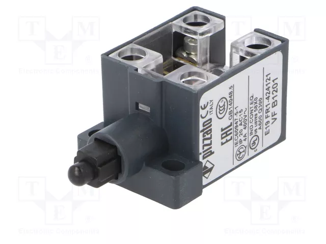 PIZZATO ELETTRICA Interruptor de fin de carrera con husillo de plástico NO x2 10A