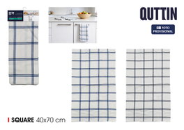Quttin Paños de Cocina Algodón Squares 40x70 cm, Pack de 24