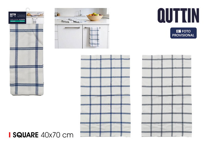 Quttin Paños de Cocina Algodón Squares 40x70 cm, Pack de 24 Quttin Paños de Cocina Algodón Squares 40x70 cm, Pack de 24