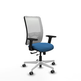 PIQUERAS Y CRESPO Silla de oficina Zulema Azul claro y Blanco
