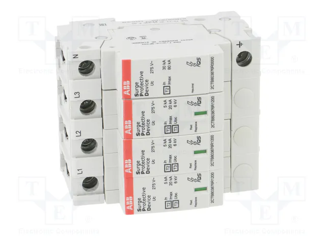 ABB Limitador de sobretensiones Tipo 2+3 3+N 275V AC ABB Limitador de sobretensiones Tipo 2+3 3+N 275V AC