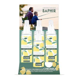 Laboratorios Saphir Expositor 12 uds Spray Repelente Insectos Mosquitos Citronela Body Splash Ref. 97813 200 ml