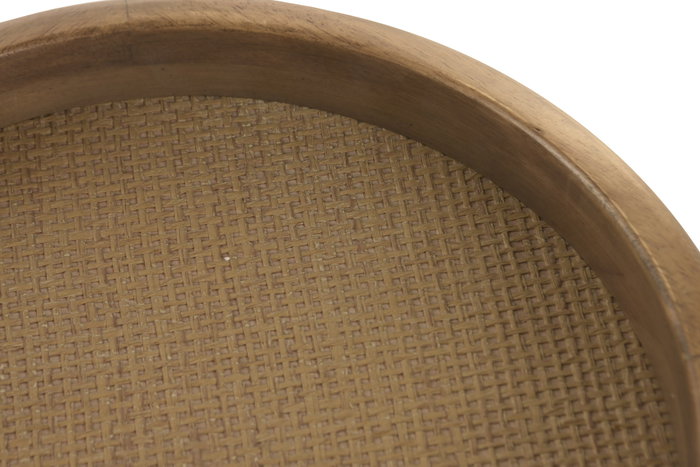 DKD Home Decor Bandeja de Acacia y Ratán Natural 29x29x3 cm DKD Home Decor Bandeja de Acacia y Ratán Natural 29x29x3 cm